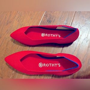 Rothy's Red Pointed toe Red size 7.5